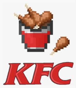 Kfc Minecart Png Logo - Minecraft Pixel Art Kfc, Transparent Png, Transparent PNG