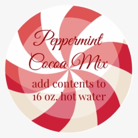 Transparent Hot Chocolate Clipart Png - Peppermint Hot Chocolate Label, Png Download, Transparent PNG
