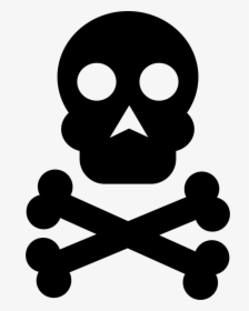 Skull And Bones Symbol - Risk Of Death Png, Transparent Png, Transparent PNG