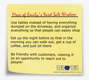 Yard Sale Wisdom Sticky - Circle, HD Png Download, Transparent PNG