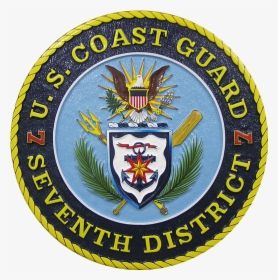 Us Coast Guard 7th District Seal Plaque - Birthday, HD Png Download, Transparent PNG