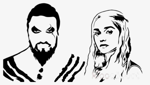 Game Of Thrones Stencil Clipart Khal Drogo Daenerys - Khal Drogo T Shirt, HD Png Download, Transparent PNG