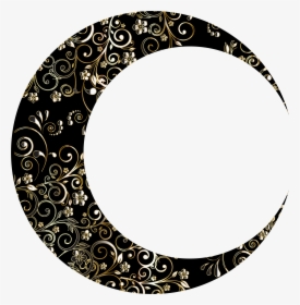 The Moon Png -gold Floral Crescent Moon Mark Ii 12 - Crescent Moon Clipart Transparent Background, Png Download, Transparent PNG