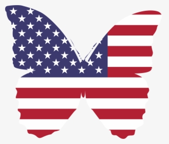 Veterans Day,flag,flag Of The United States - Usa Flag Butterfly Clip Art, HD Png Download, Transparent PNG