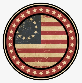 4 Inch Pack Of Mini Betsy Ross Flag Decals - Betsy Ross Flag Icon, HD Png Download, Transparent PNG