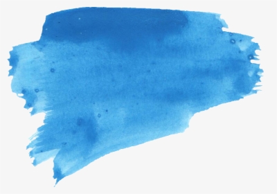Blue,ink - Watercolor Brush Stroke Png, Transparent Png, Transparent PNG
