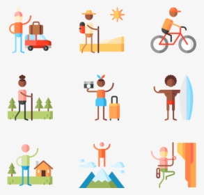 Adventure - Tourist Flat Icon, HD Png Download, Transparent PNG