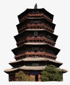 #china #chinese #building #structure #aesthetic #cute - Pagoda Of Fogong Temple, HD Png Download, Transparent PNG