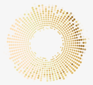 Transparent Gold Circle Clipart - Circle Made Of Dots, HD Png Download, Transparent PNG
