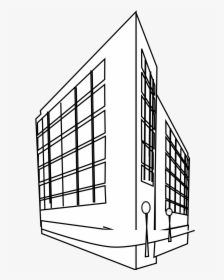Mall Png Black And White - Building Clipart Black And White, Transparent Png, Transparent PNG