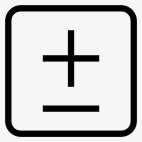 Plus Minus 2 Icon - Cross, HD Png Download, Transparent PNG
