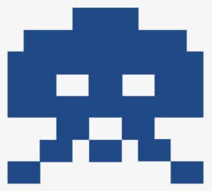 Blue,square,angle - Space Invaders Clip Art, HD Png Download, Transparent PNG