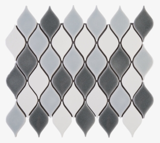 Teardrop Pattern White And Grey Ceramic Mesh Mounted - Louvre, HD Png Download, Transparent PNG