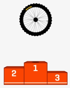Number 1 Win Sticker By Maxxis Tyres - Bicycle Wheel Silhouette, HD Png Download, Transparent PNG