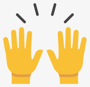 Celebration Emoji Png - Emoji Raising Hands, Transparent Png, Transparent PNG