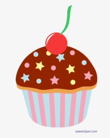 Vector Cupcakes Sprinkle Clipart - Cartoon Cakes And Sweets, HD Png Download, Transparent PNG