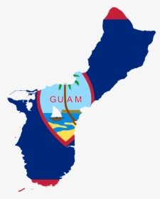 Guam Flag Map, HD Png Download, Transparent PNG
