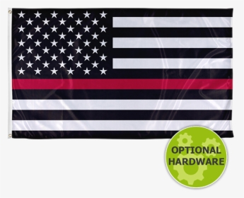 Red And Blue Line American Flag, HD Png Download, Transparent PNG