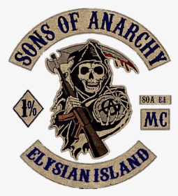 Transparent Sons Of Anarchy Logo Png - Sons Of Anarchy Back, Png Download, Transparent PNG