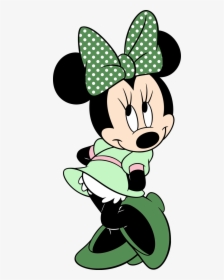 Brushes Png Minie - Minnie Mouse Green Bow, Transparent Png, Transparent PNG