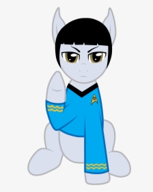 Spock Leonard Mccoy Uhura Rainbow Dash White Mammal - My Little Pony Spock, HD Png Download, Transparent PNG