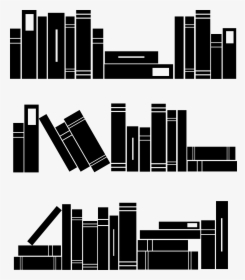 Book Silhouette Clip Art - Silhouette Stack Of Books, HD Png Download, Transparent PNG