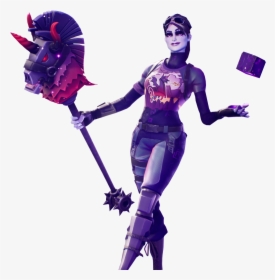 Fortnite Dark Bomber Skin With Cube In Her Hands - Fortnite Dark Bomber Png, Transparent Png, Transparent PNG