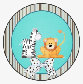Transparent Animalitos Bebes Baby Shower Png - Baby Shower Safari Stickers, Png Download, Transparent PNG