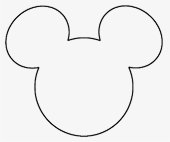 Transparent Mouse Hand Png - Mickey Mouse Face Out Line, Png Download, Transparent PNG