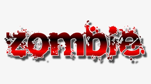 Graphics, Text, Zombie, Dark, Creepy, Horror, Blood - Zombie Name Png, Transparent Png, Transparent PNG