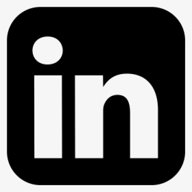 Linkedin Icon Black And White, HD Png Download, Transparent PNG