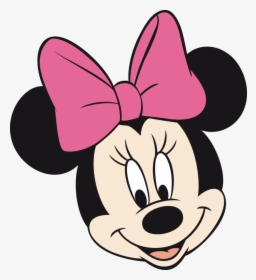 Minnie Vector Mickey Mouse - Pink Minnie Mouse Face, HD Png Download, Transparent PNG