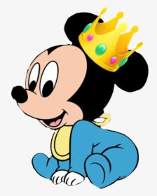 Transparent Rey Clipart - Mickey Mouse Bebe Rey, HD Png Download, Transparent PNG