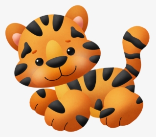 Transparent Baby Tiger Png - Baby Jungle Animals Cliparts, Png Download, Transparent PNG