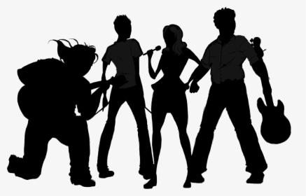 Band-plays - Band Silhouette Transparent, HD Png Download, Transparent PNG