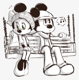 Clip Art Disney Cast Parte Voltando - Drawing Mickey Mouse An Friends, HD Png Download, Transparent PNG