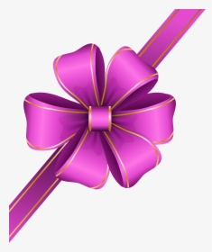 Decorative Pink Bow Corner Transparent Png Clip Art, Png Download, Transparent PNG