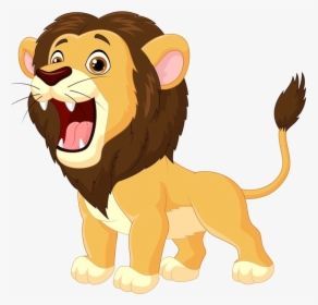 Cartoon Lion Roaring, HD Png Download, Transparent PNG