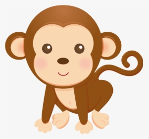 Monkeys Clipart Safari - Baby Monkey Clipart, HD Png Download, Transparent PNG