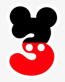 Clip Art Numeros Mickey - 3rd Birthday Mickey Mouse, HD Png Download, Transparent PNG