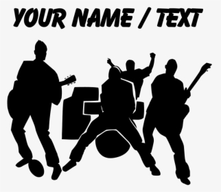 Rock Band Musical Ensemble Curtain Silhouette - Dj Booth Cartoon Transparent, HD Png Download, Transparent PNG