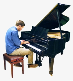 Playing Grand Piano Png Image - Person Playing Piano Png, Transparent Png, Transparent PNG