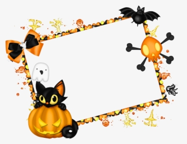 Halloween Clipart Corner - Halloween Picture Frame Borders, HD Png Download, Transparent PNG