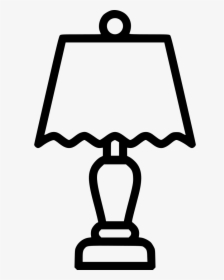 Bed Interior Light Electric Nightstand Table Lamp - Lamp Clipart Black And White, HD Png Download, Transparent PNG