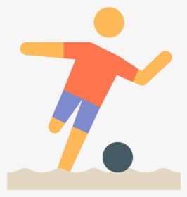 Soccer Player Icon - Icone Beach Soccer Png, Transparent Png, Transparent PNG