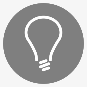 Grey Light Bulb Icon, HD Png Download, Transparent PNG