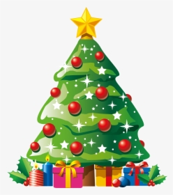 Christmas Tree Clipart Classy Holiday - Christmas Tree With Presents Clipart, HD Png Download, Transparent PNG