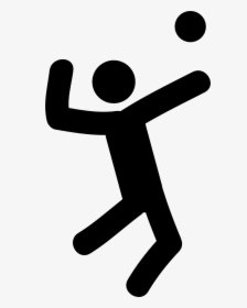 Transparent People Playing Volleyball Clipart - Volleyball, HD Png Download, Transparent PNG