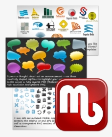 Graphic Design Bundle Of Icons, Logos, Captions, Buttons - Icon, HD Png Download, Transparent PNG