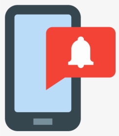 Push Notifications Icon Free - Mobile Notification Icon Png, Transparent Png, Transparent PNG